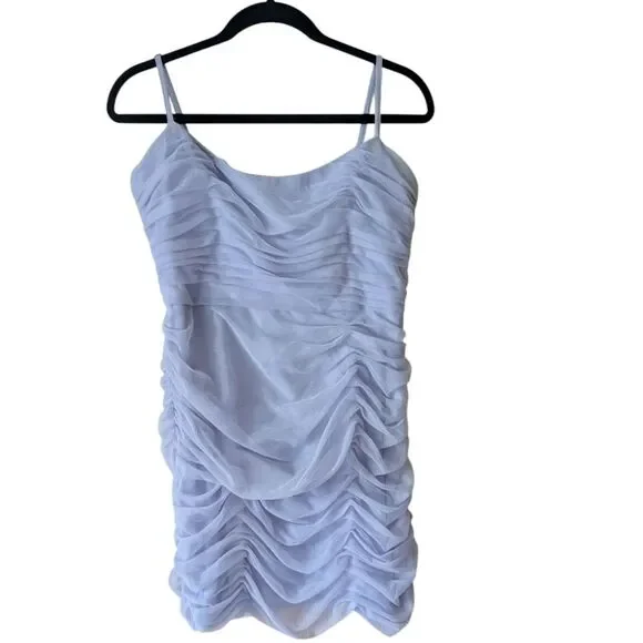 Anthropologie Hutch Ruched Tulle Bow Mini Dress Size 8